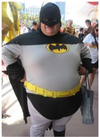 Бэтмэн труселя задом наперед одел