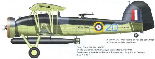 Вот эти ребята очень помогли англичанам, заклинив рулевое управление на Бисмарке, попаданием торпеды.