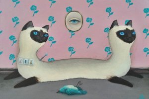 Птичка убита, но не съедена. Похоже, сегодня котокот не решил, кто будет анальным отверстием...