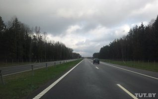 Трасса Минск-Гомель. 300 км. Вдоль всей трасы за редким исключением (на развилках, у нас пунктов и т.п.) - ограждение как раз от таких случаев. Сам регулярно по этой трассе, это не фейк)