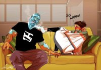 Не плохо он себя и свою жену представляет.
А у его подруги подозрение на диабет.
При сахарном диабете человек тоже может легко почувствовать  внутренний холод . Такое заболевание становится причиной нарушения метаболизма, а также серьезных проблем с сердечно-сосудистой системой. В таких случаях пациенты обычно жалуются на постоянно холодные ноги, которые при этом периодически теряют чувствительность.
