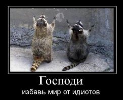 Как много в мире всяких идиотов