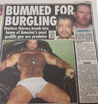 Ага. И не только у нас.
"Человек Волк" в течение пяти дней насиловал грабителей, забравшихся к нему в дом...