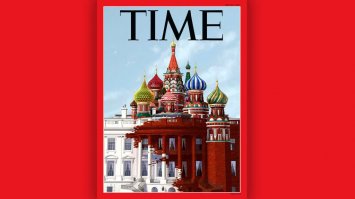 Значит при создании обложки недавнего выпуска Time художник забил в гугл Москву,увидел храм Василия Блаженного и решил что это кремль.