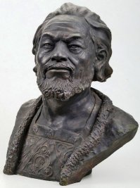 Князь (великий князь) Владимирский Андрей Боголюбский. Сын Юрия Долгорукого.
реконструкция М.М. Герасимова