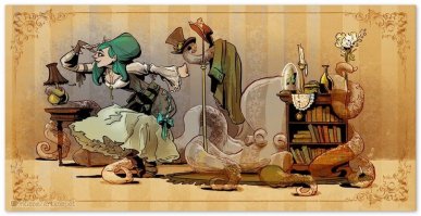 Как выглядит жизнь с домашним осьминогом: работы иллюстратора Дисней