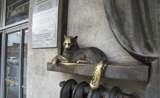 памятник кошке в Самаре