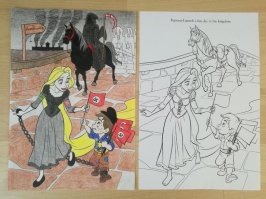 Когда расскрашиваешь, а настроения нет.))))