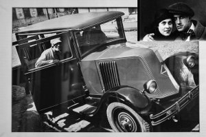 Renault NN 6CV Владимира Маяковского. На фото - его подруга: Лиля Брик, которая в основном и ездила на этом автомобиле.