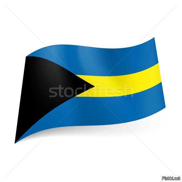 Чёрно-желто-синий флаг вообще то у Багам...
