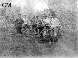 Велобайкеры начало XX века, г. Семипалатиснк.