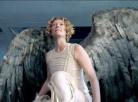 Тильда Суинтон- странная ,необычна двойственная красотка . Притягивает и одновременно .... отрезвляет . Очень нравится мне эта актриса