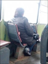 Когда не успел уступить тёте место:)