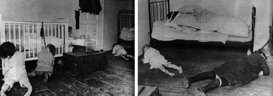 Ошибка в данном посте!
Фотография с детьми меня впечатлила. Я отследил по инету ее происхождение!
Итак: 
К "государственной школе Уиллоубрук для детей с ограниченными умственными возможностями" эта фотография НЕ ИМЕЕТ НИКАКОГО ОТНОШЕНИЯ!!!

Нищая мать, которая с трудом прокармливала троих детей, убила их и себя заодно из милосердия. Когда узнала, что беременна четвёртым. 
Немецкая книга о судебно-медицинской экспертизе, конец 1950-х.