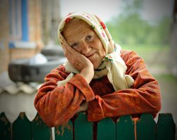 жуть какая. Вот бабушка.