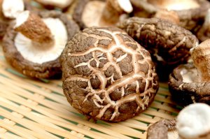 пост про шампиньоны. Картинка с грибами шиитаке.