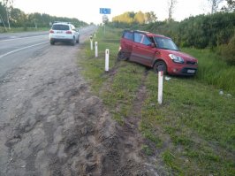 Как она четко между столбиков прошла... ))))