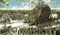 Уфологи, вы со своими "Как перемещали?" уже заманали. Гром-камень перли в XVIII веке, тоже без паровых машин, на одной мускульной силе. А вес булыжника 1500 тонн - эти ваши каменные бошки с их жалкими 80 тоннами нервно курят не в затяг. И никаких пришельцев, никаких неразгаданных тайн истории. Просто миллионы человекочасов каторжной работы.