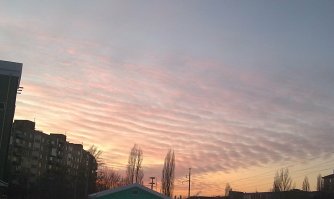 Закат и современные городские пейзажи