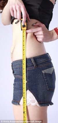 судя по этой фото она показала длину ног, ребята, я конечно не доктор, но анатомически, ноги   начинаются от таза и заканчиваются стопой, или у моделей своя анатомия, инопланетная?