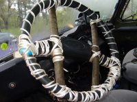 Случай вспомнился на подобную тему.
Работал у нас в ... ну в общем не важно где, один дитятко 140-150 кг и далеко не все это было жиром. В те времена ВАЗ 2109 считались довольно неплохая машина, ну и кто мог тот ее еще и тюнинговал. Хотя возможностей было немного. Так вот достал он где то модный руль кооперативный и поехали они с пацанами кататься. Недолго катались, минут 20,  вернулись на угробленной в хлам тачке, явно перевертыш. Как потом рассказали участники этого шоу Женек (так звали нашего героя) решил повыпендриваться и со словами "смотрите чё могу" резко крутит руль в сторону для крутого вхождения в поворот, вот только машина как ехала прямо, так дальше и поехала, а у Жени в руках остался бесполезный руль. Руль, как потом оказалось состоял из проволочки диаметром миллиметров 6, что то типа монтажной пены и кожзама в простонародии дермантина. Приехали ребята управляя вместо руля разводным ключом. Для хэпиэнда, могу сказать, что никто вообще не пострадал, а Женя вскоре купил себе "Волгу" с пробегом и тюнингом больше не занимался.