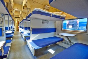 А вот Российский плацкарт. Причем не рекламный, а реальный.