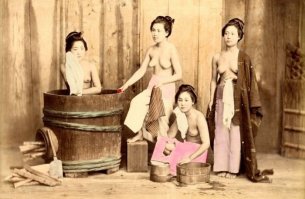 Студийные портреты молодых гейш 1900-х годов