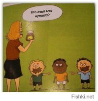 Хозяйка выясняет у собак, кто нагадил на кухне