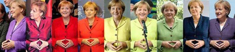 Я не понимаю, кто нибудь объяснит почему Меркель все время держит так руки?