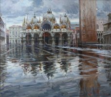 Обоснуйте. Я про наскальную живопись. Стрит-арт? Ниже картина художников Сидоренко, Максима и Сергея. 21 век. Просто как пример качественного развития классики с элементами импрессионизма. Вообще в России немало многообещающих талантов.