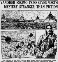 первая история подозрительно недостоверна. во написано"Наконец показались иглу" на приведенной фотографии  в газетной статье явно не иглу.