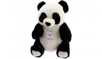 Это хорошо когда дети все ещё играют в нормальные игрушки, а не компьютерные.
Панда прикольная.