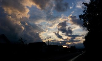 У нас дождь 2 дня шел, а потом было вот так.