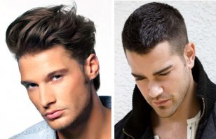 Когда в парикмахерской спрашивают, как стричь, всегда впадаю в ступор, хочется явно красиво. Один раз ткнул пальцем в плакат(типа на первой фото), хотя даже с отросшими волосами прическа как на втором.