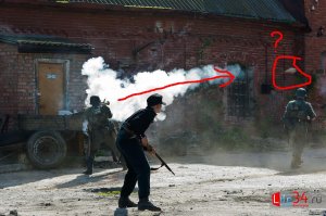 ну тоже красиво. но смутил один момент, нет все нормально, но любой СХП ни чем не должен стрелять, чисто бах и усе. шо пушки, шо танки, шо пулеметы.
а тута панцерфауст чето запустил, вроде как по правилам и ТБ не должно быть чет метательное, или у страйкболистов научились?