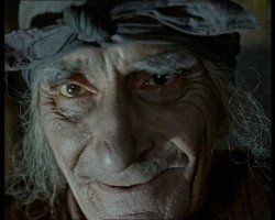 Актёр сыграл старуху очень убедительно.