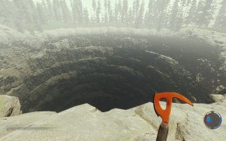 Дыра в the forest, кто играл тот знает о чём я ))))