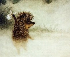 Ежиха становится героиней знаменитых картин