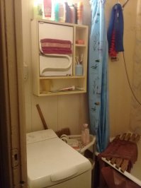 вот наше решение для маленькой ванной