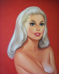 Пинап, пин-ап (англ. to pin up   прикалывать, то есть плакат, прикалываемый на стену)   изображение красивой, часто полуобнажённой, девушки в определённом стиле. В русском языке употребляется для обозначения конкретного стиля американской графики середины XX века. Данное слово впервые было употреблено в 1941 году, тем не менее данная практика прослеживается по крайней мере уже с 1890-х годов. 
Многие из моделей были манекенщицами или знаменитостями, воспринимаемыми обществом как секс-символы. Одной из самых знаменитых моделей пинап раннего периода была Бетти Грейбл. Плакаты с её изображением были распространены среди американских солдат во время Второй Мировой войны.
Вот типичный пример: