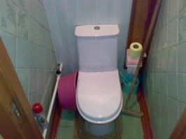 С просторов.

пишет Scarab: У моей девушки в квартире есть туалет. Нормальное явление в принципе, но сам туалет несколько ненормален. А именно, плитка на стене покладена по диагонали, и когда ты заходишь внутрь и начинаешь ссать, через несколько секунд весь туалет наклоняется вперед на 45 градусов и начинает казаться, что ты сейчас просто обоссышь бачок или рухнешь на противоположную стену. Т.е. создается впечатление, что продольные диагональные швы на самом деле строго вертикальны. Эффект абсолютно потрясающий, а если ты еще пьяный или с бодуна, тогда вообще <span style='color:gray'>[мат]</span> полный.

Вот вам картинка. Попробуйте проникнуться.