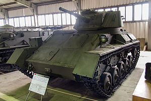 Т-80   советский лёгкий танк периода Второй мировой войны. Разработан летом осенью 1942 года в танковом конструкторском бюро Горьковского автомобильного завода (ГАЗ) под руководством Николая Александровича Астрова, ведущего разработчика всей отечественной линейки лёгких танков того периода.

В декабре 1942 года Т-80 был принят на вооружение Рабоче-крестьянской Красной армии и серийно выпускался на Мытищинском заводе   40[1]. Производство Т-80 продолжалось до сентября 1943 года, когда он был заменён на сборочных линиях завода   40 самоходно-артиллерийской установкой СУ-76М. Всего было выпущено 70 шт. (из них 5 прототипов) этих танков[2][3], которые приняли участие в боях Великой Отечественной войны в 1943 году.

Т-80 стал последним лёгким танком отечественной разработки военного времени.