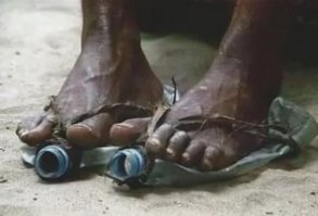 Примитивные технологии: Сандалии своими руками