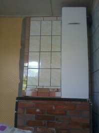 На даче такая, греет хорошо... не дымит...