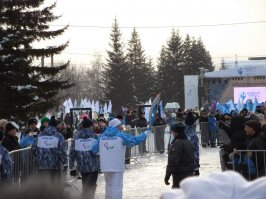 А еще к нам олимпийский (точнее параолимпийский) огонь приезжал.