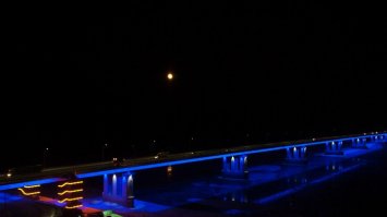 Сделали недавно освещение на одном из мостов