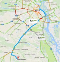 Хорошенькая "украинская глушь".... аж в 45 километрах от  Киева. С солнечными панелями на фонарях и светофорах..
Это ж не Рассея,где за МКАДом другой мир