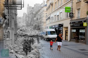 это всегда будет интересно.
но мне в большей мере нравятся коллажи в стиле "then & now".
И коли сабж посвящен Франции, то позволю себе добавить несколько коллажей с видами Нормандии):