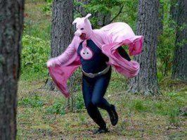 Внатуре урод какой-то, но Свиньямэн не при делах!!!
 Свиньямэн это наш латвийский Чистомэн, он бы так не поступил!!! =))))