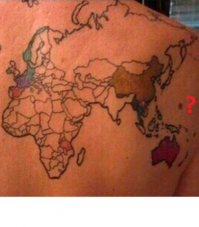 Неправильная карта. Нету этого островка в Тихом океане   )))